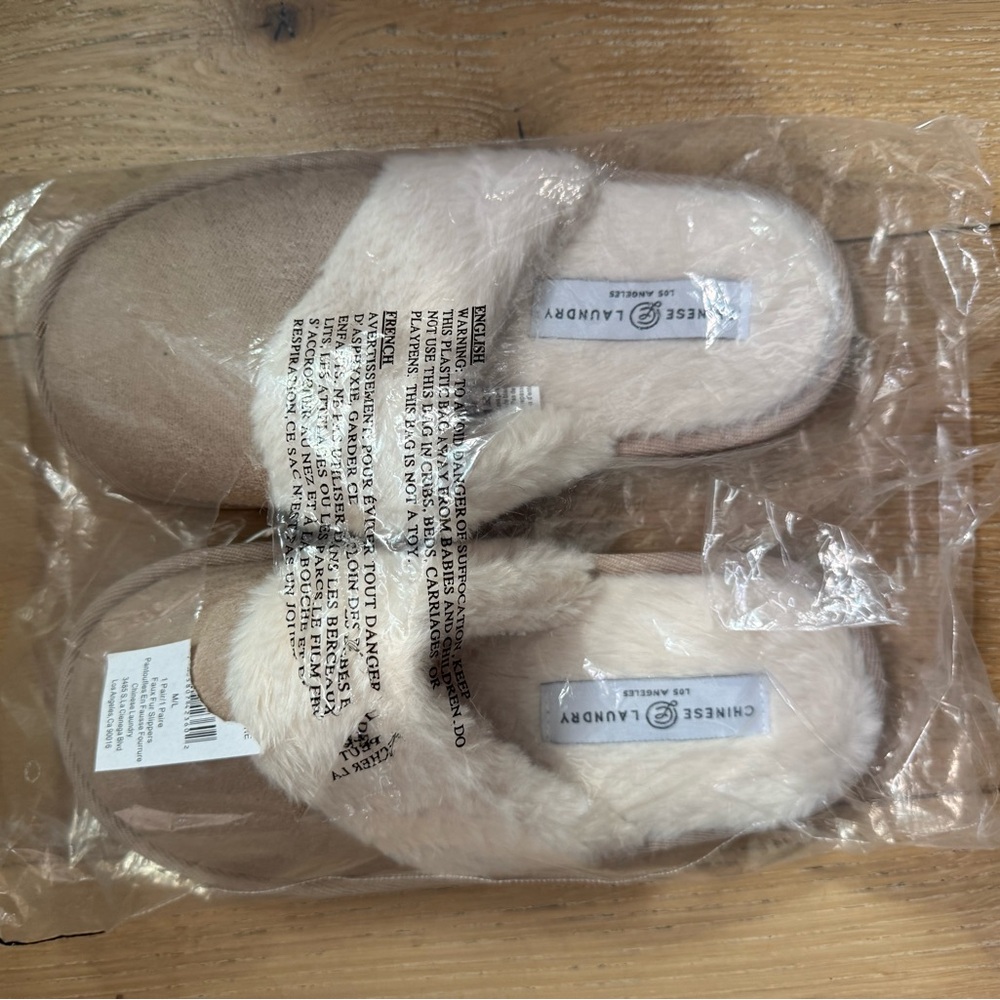 Chinese Laundry Beige Slippers